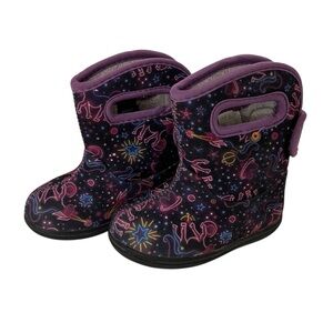 Bogs Kids Purple Cosmic Boots